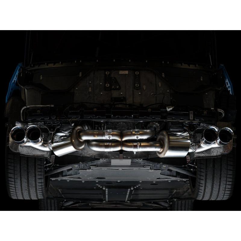 Corvette C8 AWE Tuning Touring Edition Exhaust - Quad Chrome Silver Tips