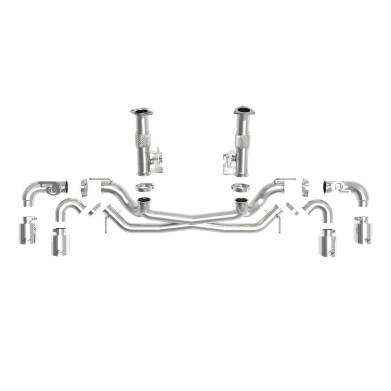 AFe MACH Force-Xp 304 Stainless Steel Cat-Back Exhaust Polished 2020 Chevrolet Corvette C8