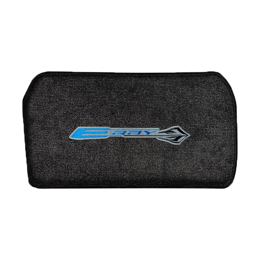 C8 E-Ray Corvette Front Cargo Mat - Lloyds Mats with E-Ray Logo & Stingray Combo