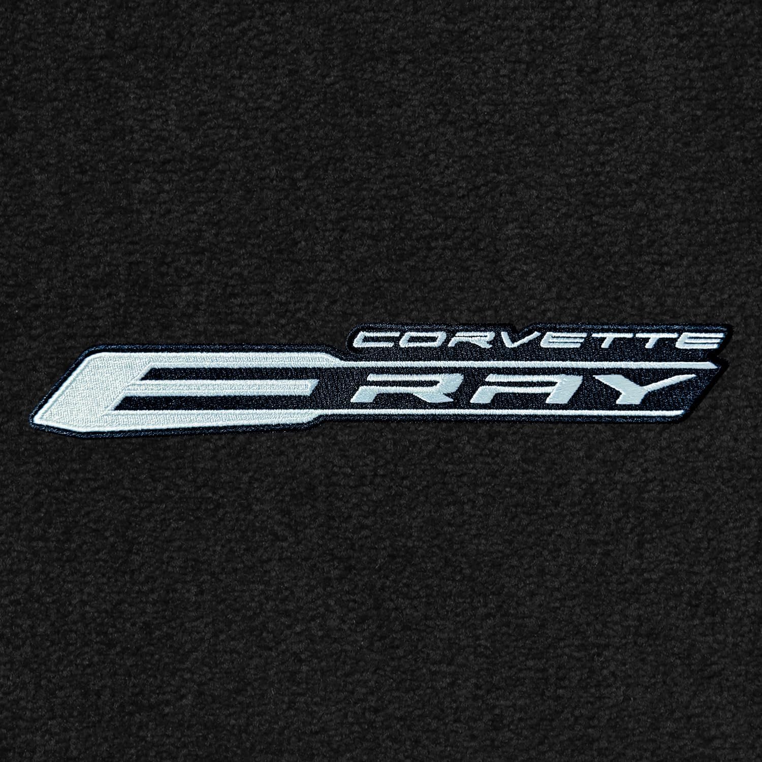 C8 E-Ray Corvette Floor Mats - Lloyds Mats with C8 Script & E-Ray Logo Combo