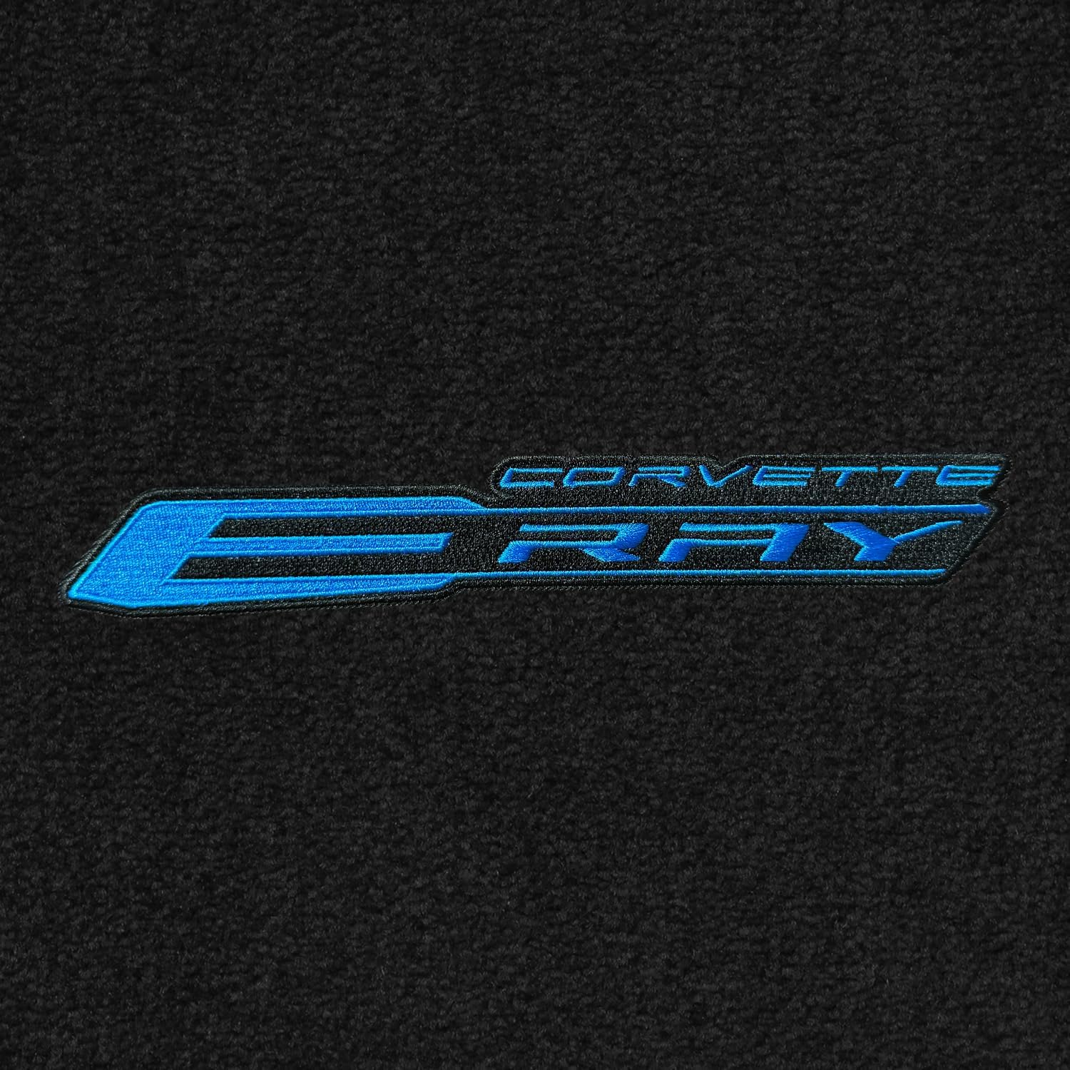 C8 E-Ray Corvette Floor Mats - Lloyds Mats with C8 Script & E-Ray Logo Combo
