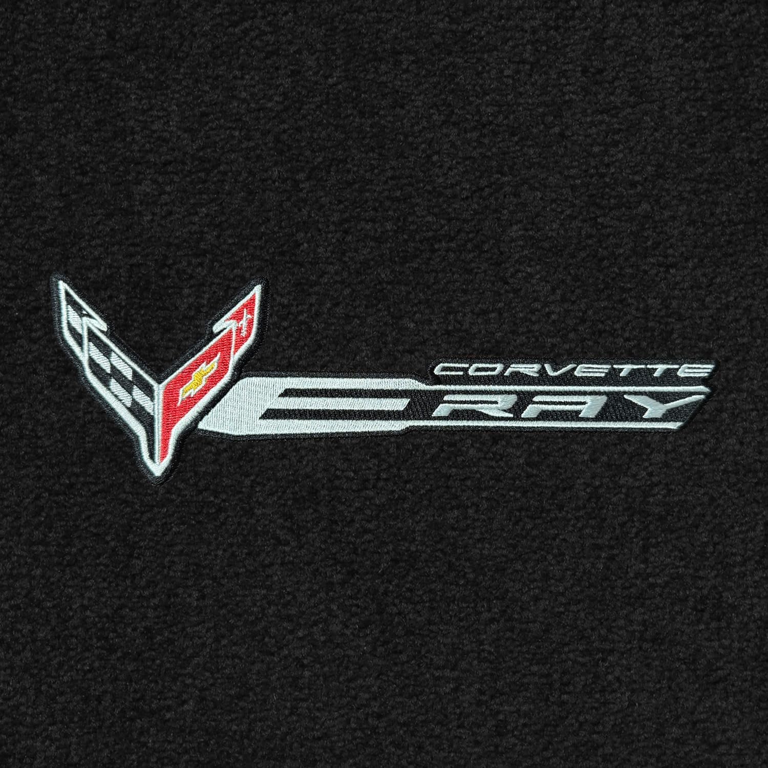 C8 E-Ray Corvette Front Cargo Mat - Lloyds Mats : Flags W/ C8 Script & E-Ray Logo Combo