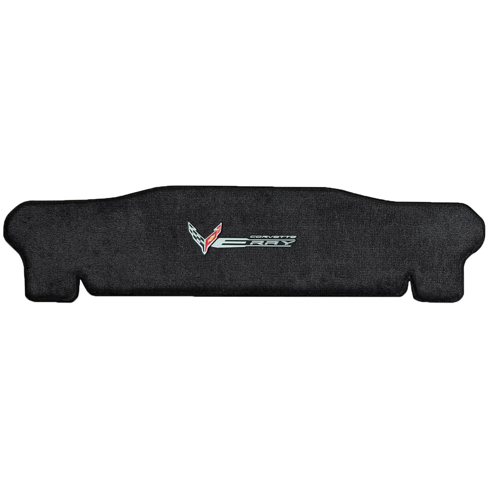 C8 E-Ray Corvette Rear Cargo Mat - Lloyds Mats : Flags W/ C8 Script & E-Ray Logo Combo : Coupe