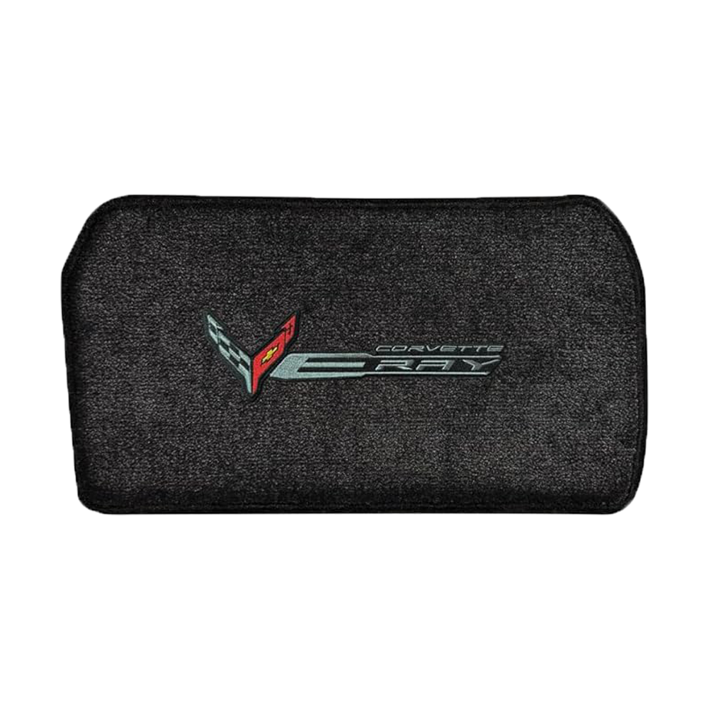 C8 E-Ray Corvette Front Cargo Mat - Lloyds Mats : Flags W/ C8 Script & E-Ray Logo Combo