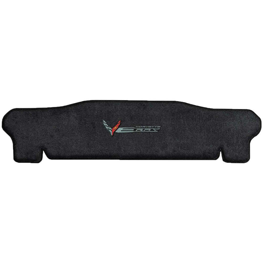 C8 E-Ray Corvette Rear Cargo Mat - Lloyds Mats : Flags W/ C8 Script & E-Ray Logo Combo : Coupe