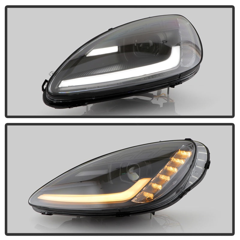 Corvette C6 Spyder Projector Headlights - Black : 05 - 13 C6, Z06, Grand Sport & ZR1