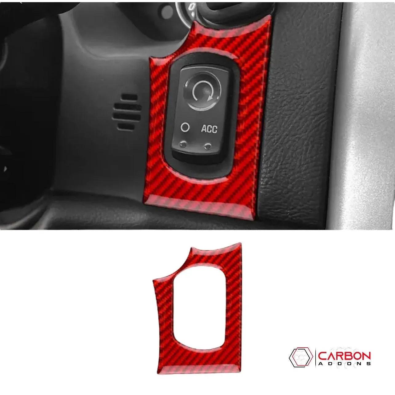 Real Carbon Fiber Ignition Start Button Surround Trim Overlay | C6 2005-2013 Corvette - carbonaddons Carbon Fiber Parts, Accessories, Upgrades, Mods