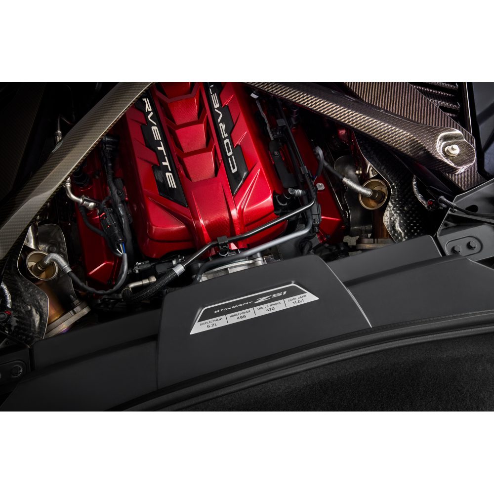 C8 Corvette Engine Specification Plaque : Stingray Z51