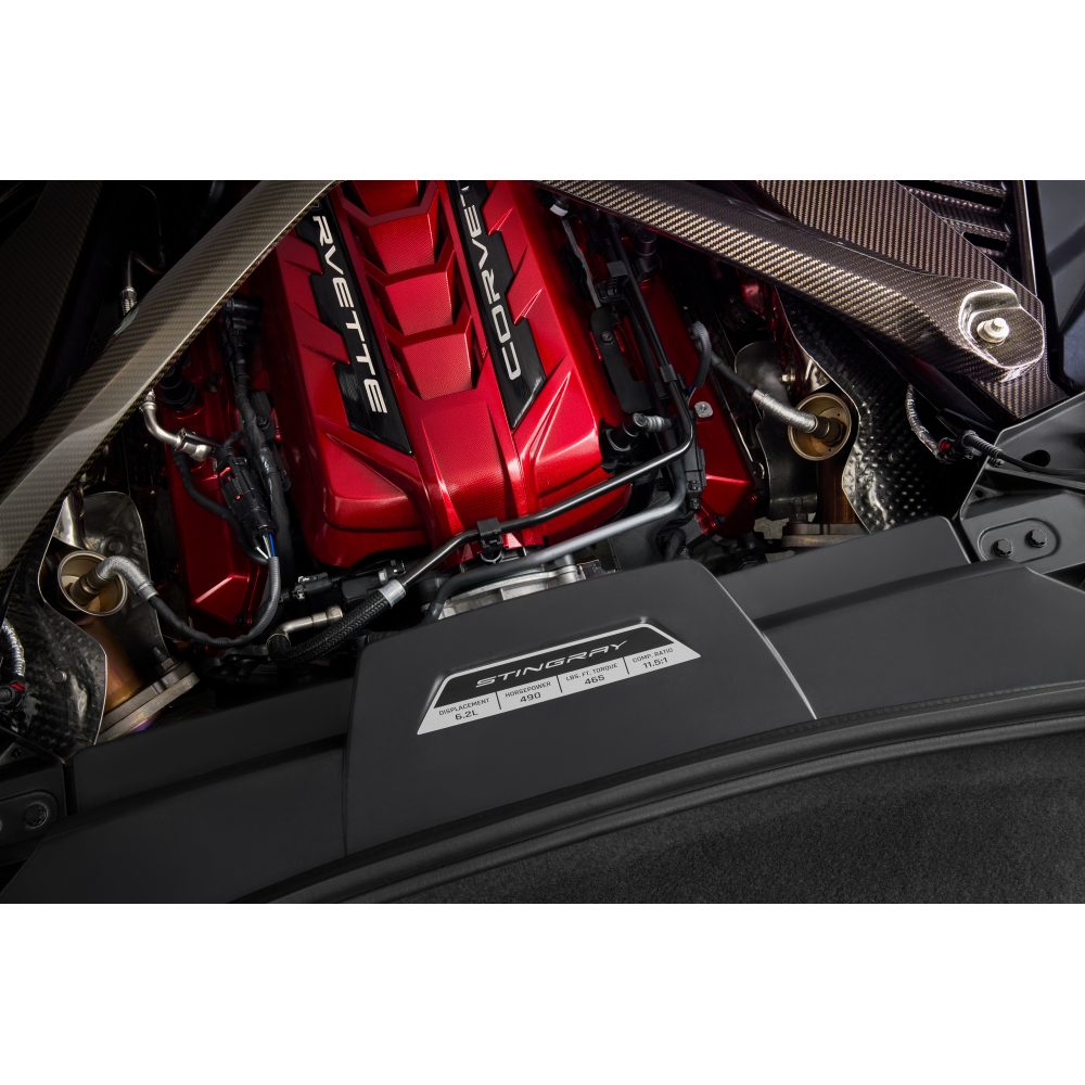 C8 Corvette Engine Specification Plaque : Stingray