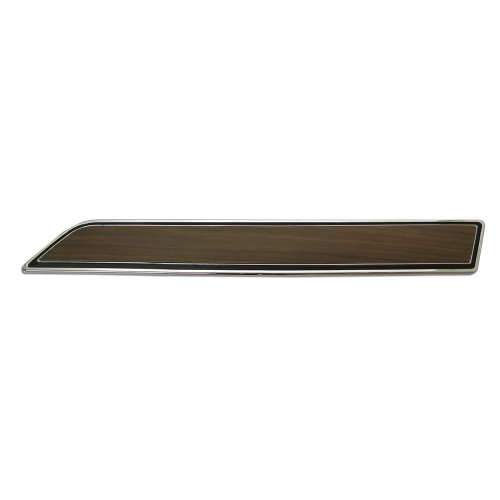C3 1970-1976 Corvette Door Panel Insert Plate W/Walnut Insert - Right Hand