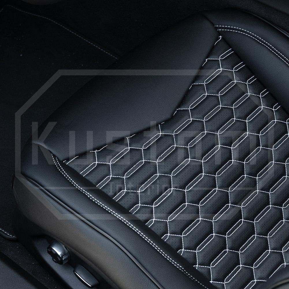 Corvette Custom Leather Seat Covers - GT1 Standard Seats : 2020-2026 C8 Stingray, Z51, Z06