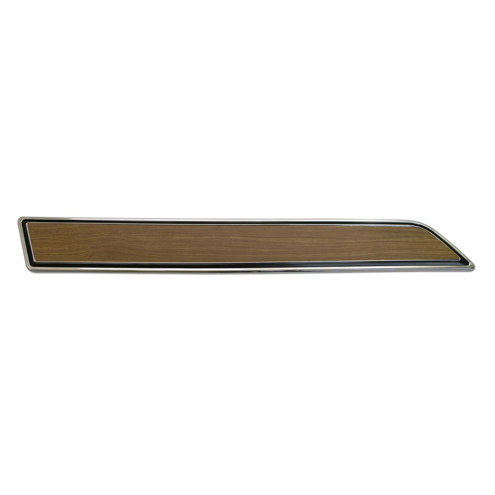 C3 1976 Corvette Door Panel Insert Plate W/Teak Insert - Left Hand