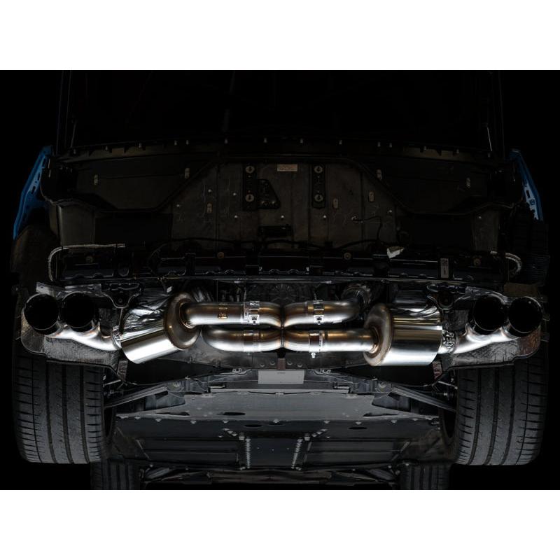 Corvette C8 AWE Tuning Corvette Touring Edition Exhaust - Quad Diamond Black Tips