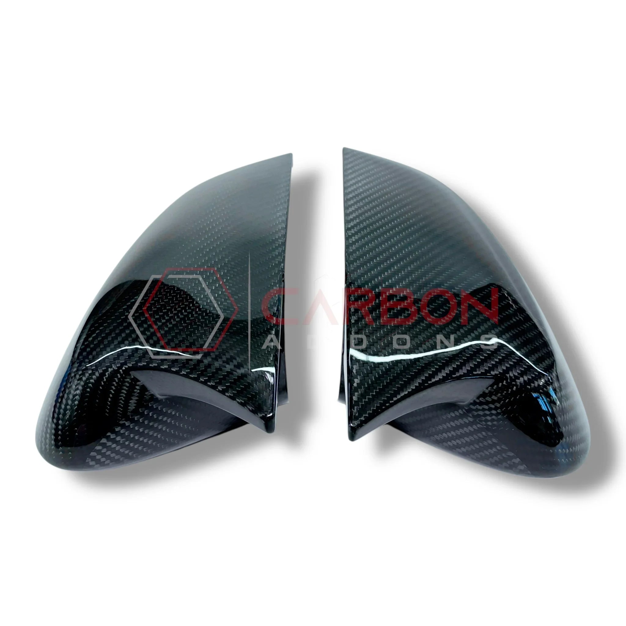 C8 Corvette Carbon Fiber M-Style Side View Mirror Cap Covers