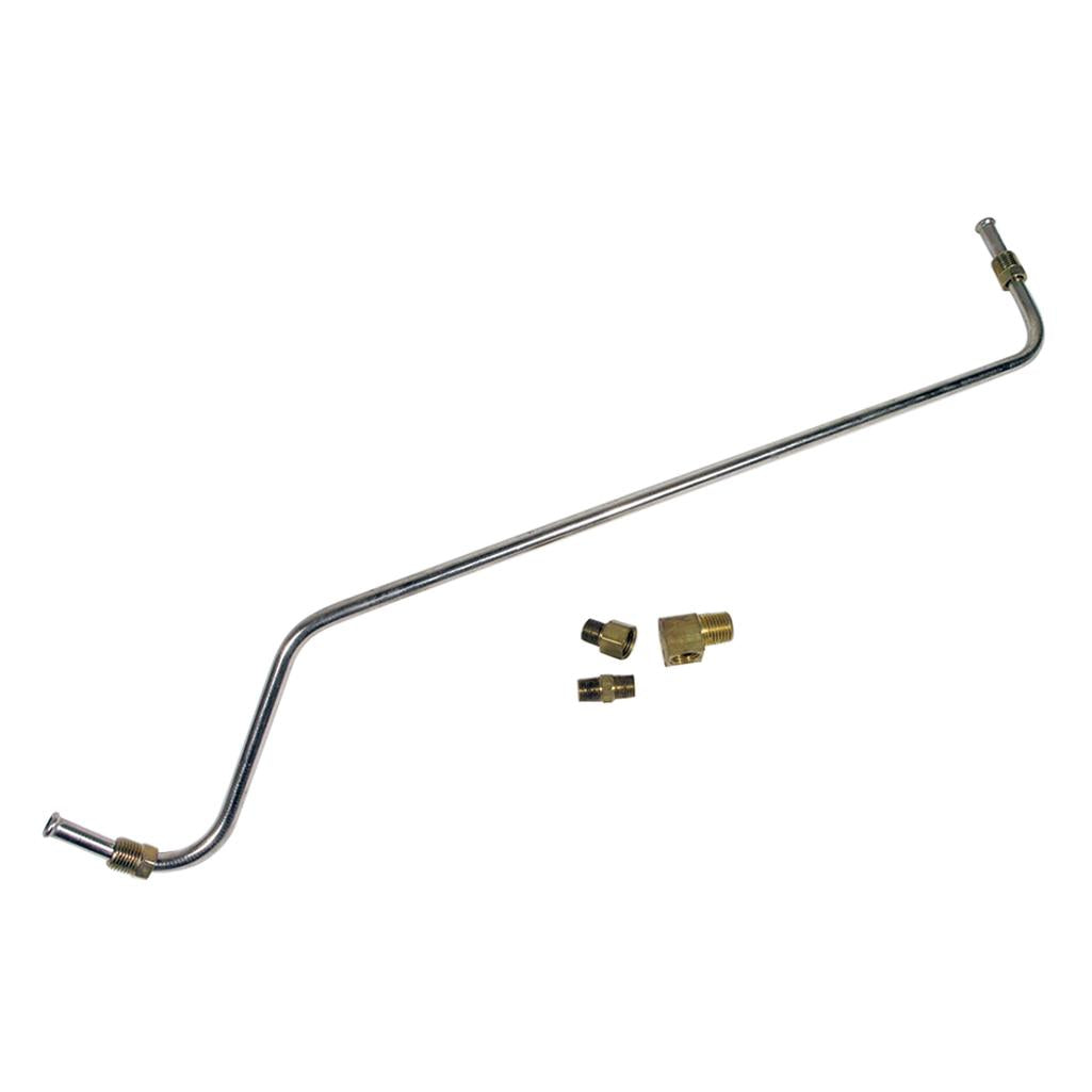 C1 1955-1956 Corvette Gas Line, Stainless Steel - Pump To Carburetor 195hp & 210hp