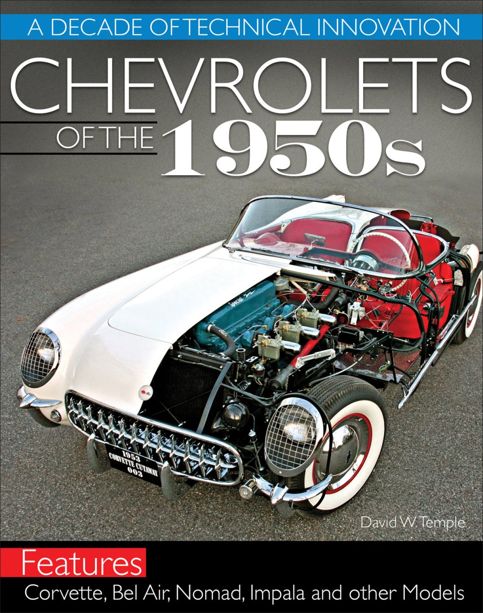 Chevrolets of the 1950s A Decade of Technical Innovation book by David Temple, cover