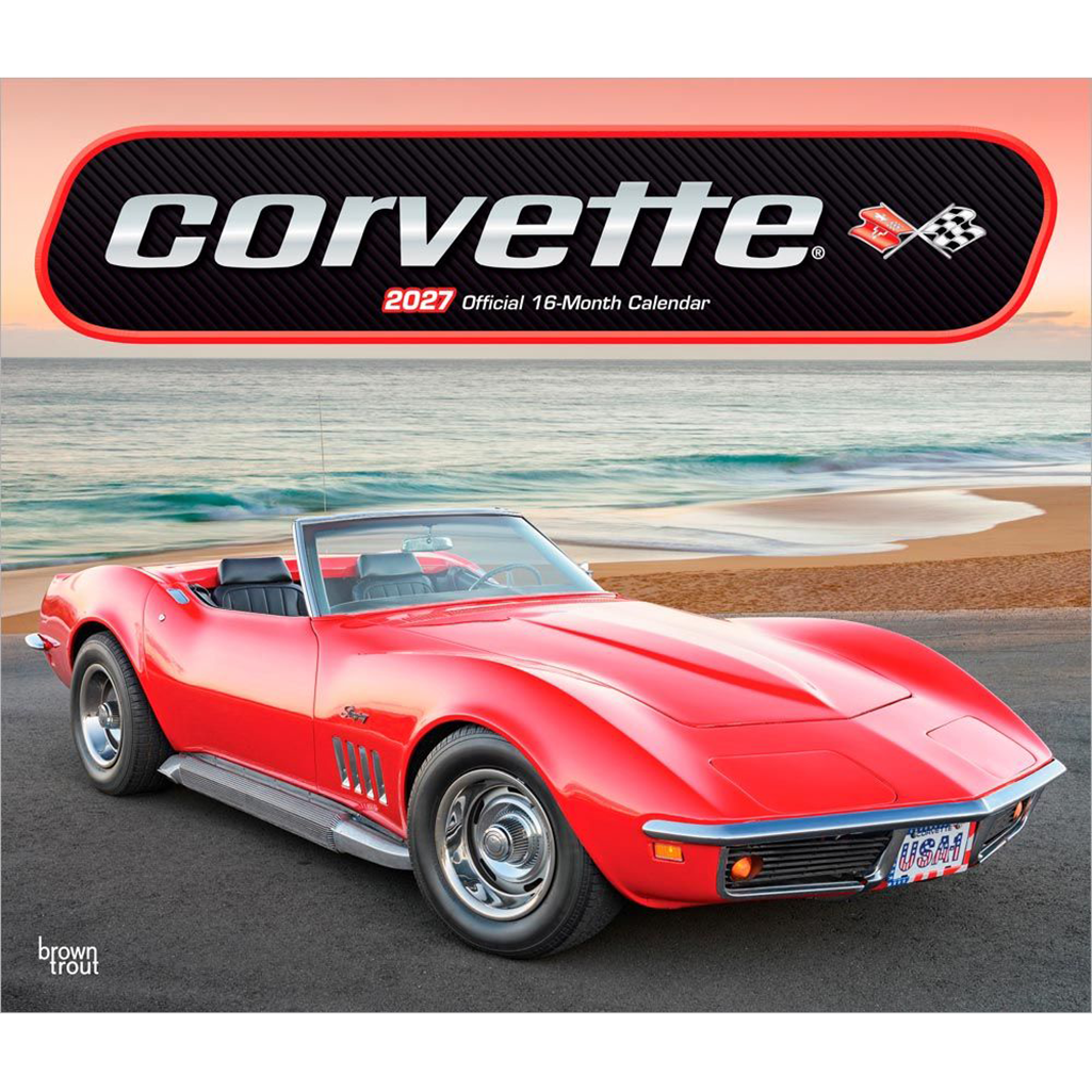 Corvette 2027 16 Month Calendar 14"x 24"