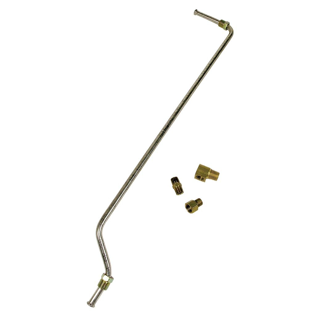 C1 1957-1958 Corvette Gas Line, Stainless Steel - Pump To Carburetor 220hp & 230hp
