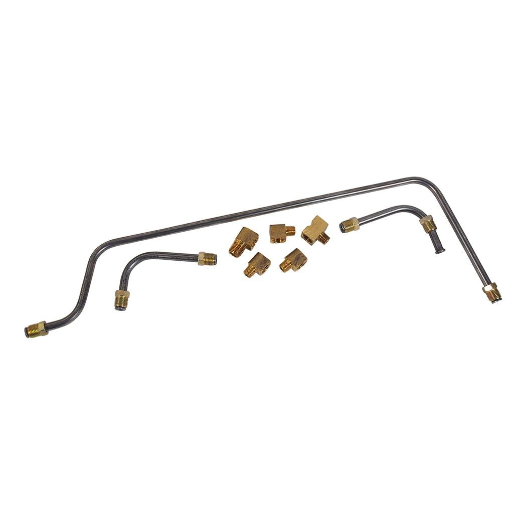 C1 1959-1961 Corvette Gas Line, Stainless Steel - Pump To Carburetors 2X4