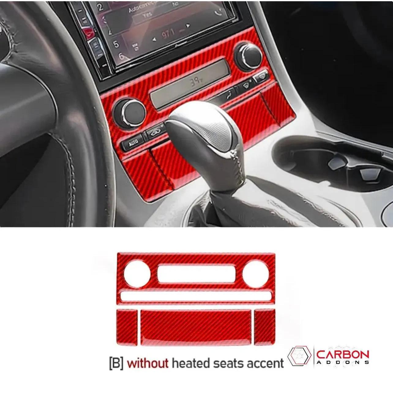 [4pcs] Real Carbon Fiber AC Control Panel Overlay | C6 2005-2013 Corvette - carbonaddons Carbon Fiber Parts, Accessories, Upgrades, Mods