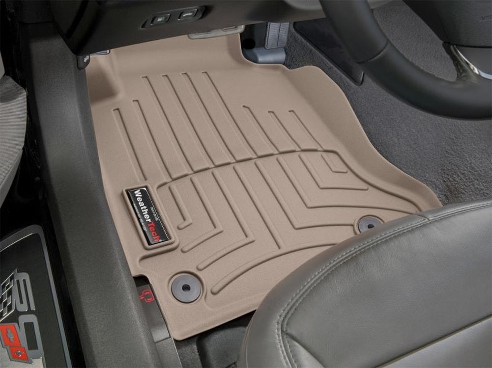 WeatherTech DigitalFit Front FloorLiner for 2010-2013 Chevrolet Corvette, Tan