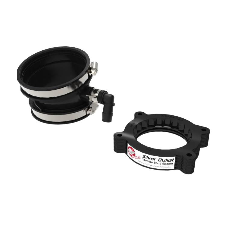 aFe 2020 Vette C8 Silver Bullet Aluminum Throttle Body Spacer / Works With aFe Intake Only - Black