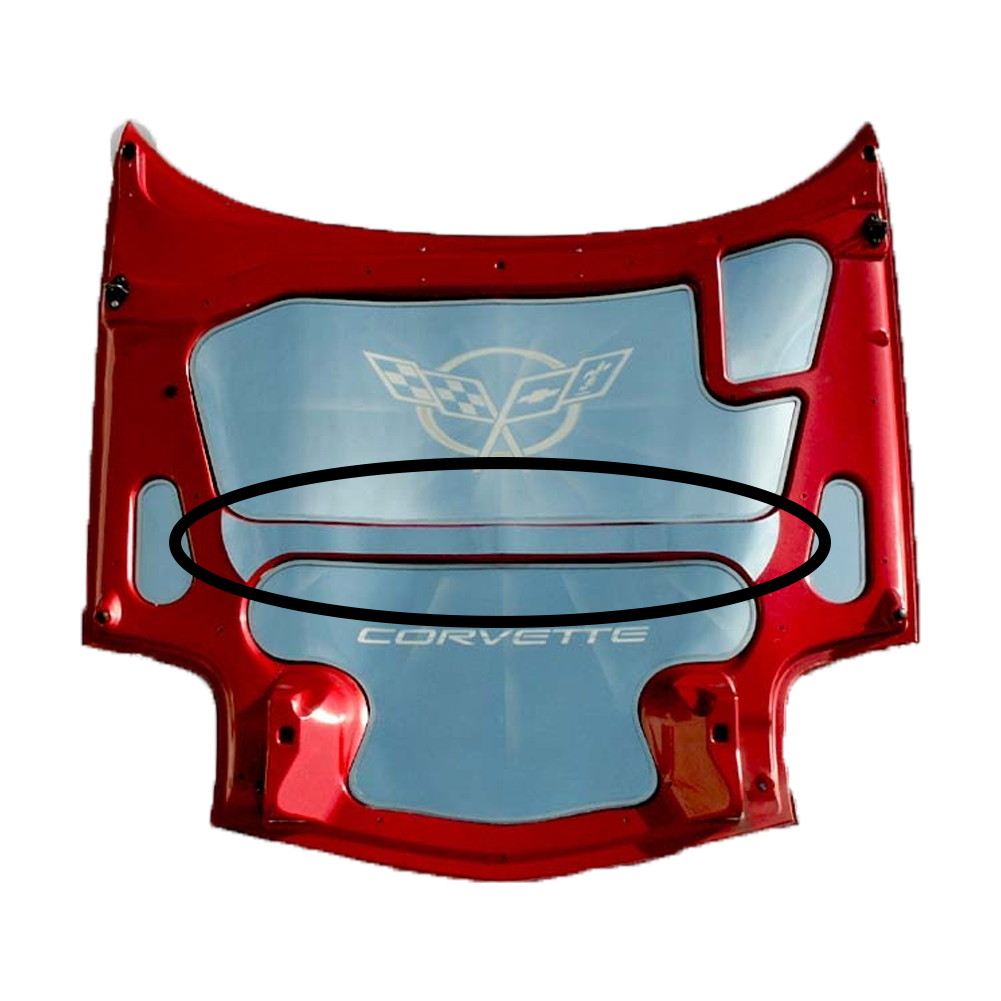 Corvette Hood Brace Cover - Polished Stainless Steel : 1997-2004 C5 & Z06