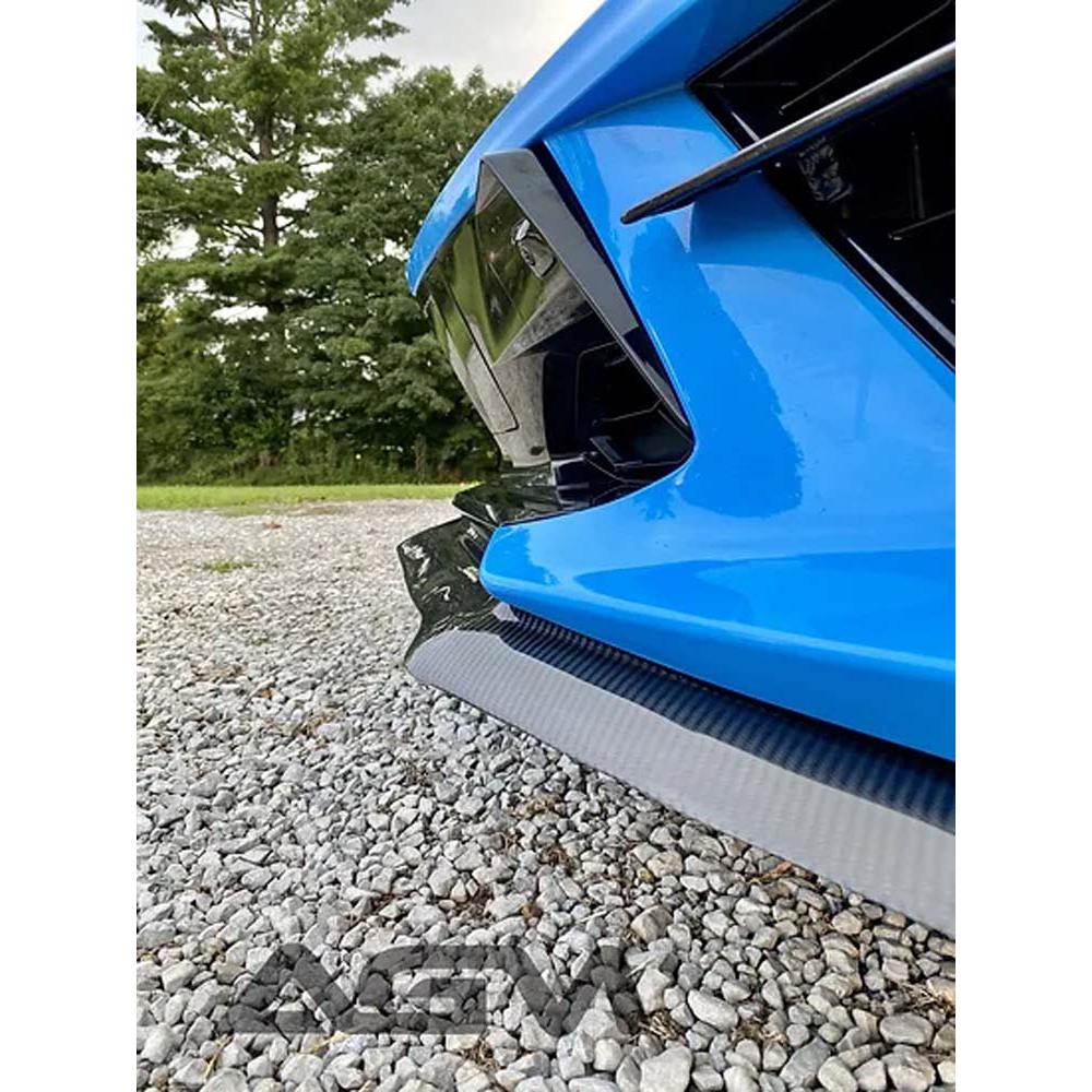 C8 Corvette AGM Corvette Visible Carbon Fiber ULTRA Front Splitter