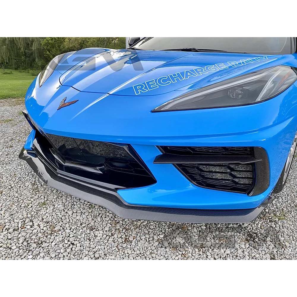 C8 Corvette AGM Corvette Visible Carbon Fiber ULTRA Front Splitter