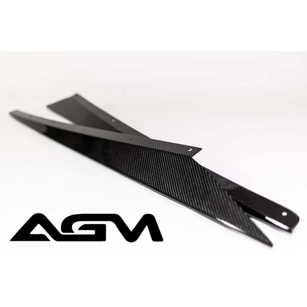 C8 Corvette AGM Corvette Visible Carbon Fiber Rocker Extensions