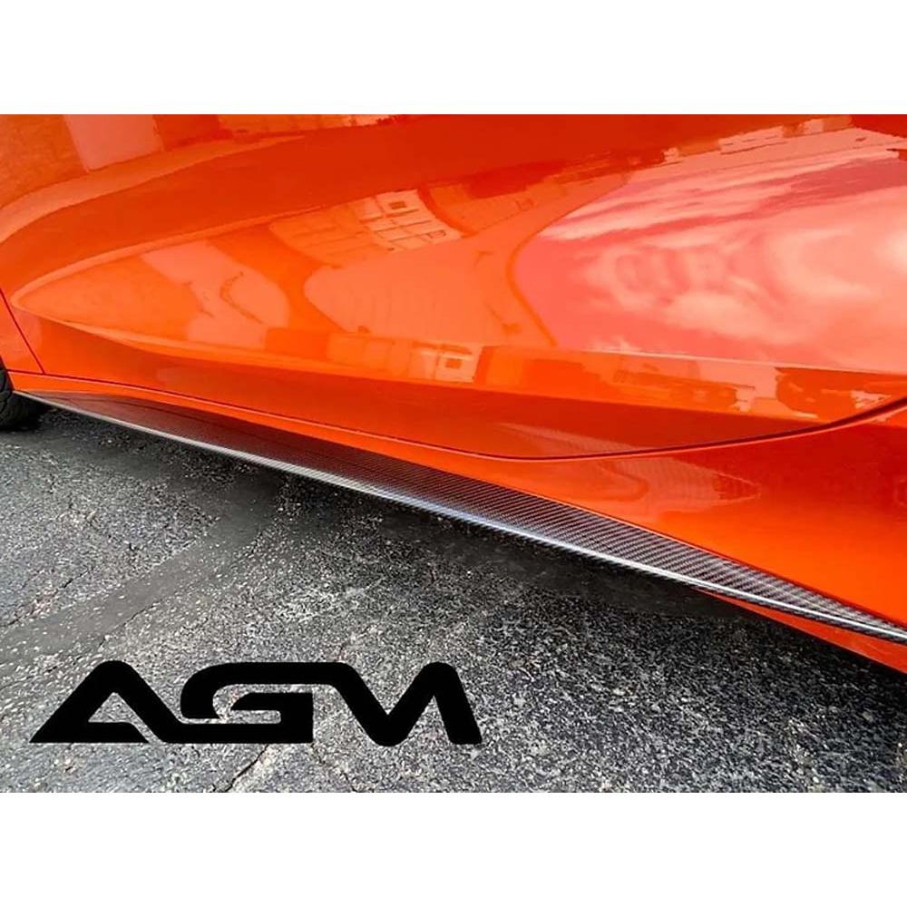 C8 Corvette AGM Corvette Visible Carbon Fiber Rocker Extensions