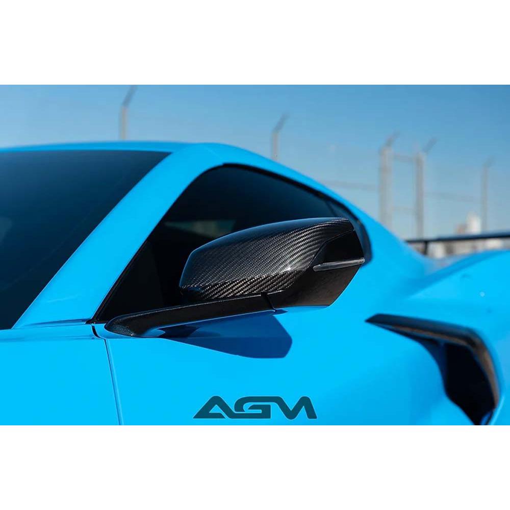 C8 Corvette AGM Carbon Fiber Mirror Caps