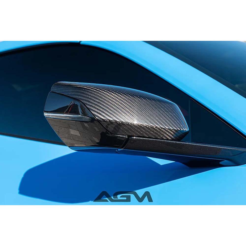 C8 Corvette AGM Carbon Fiber Mirror Caps