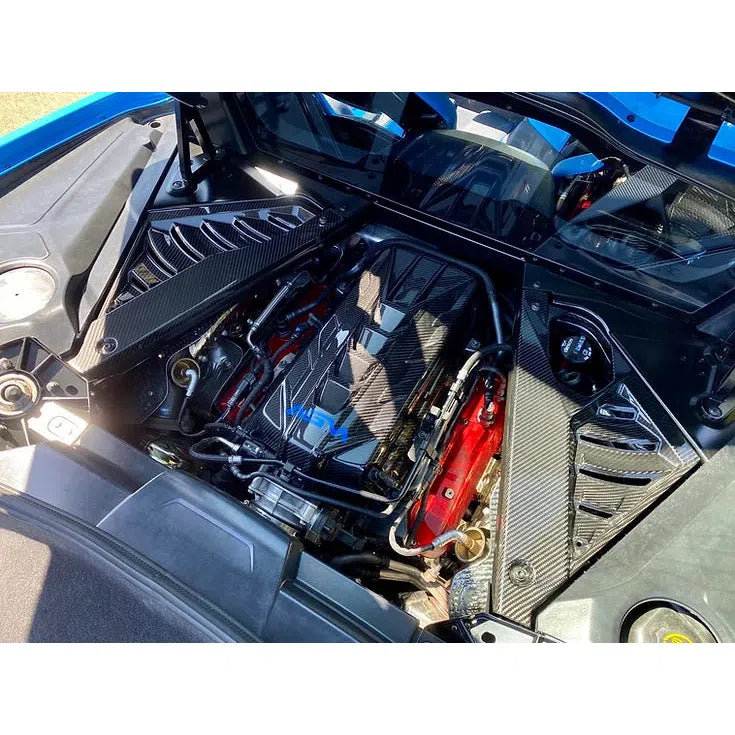 C8 Corvette AGM Carbon Fiber Engine Appearance Mid-Covers