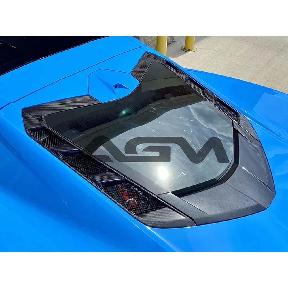 C8 Corvette AGM Carbon Fiber Engine Hatch Vents