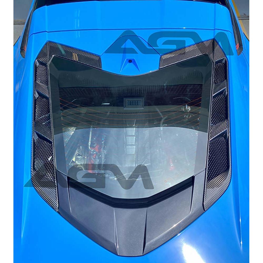 C8 Corvette AGM Carbon Fiber Engine Hatch Vents