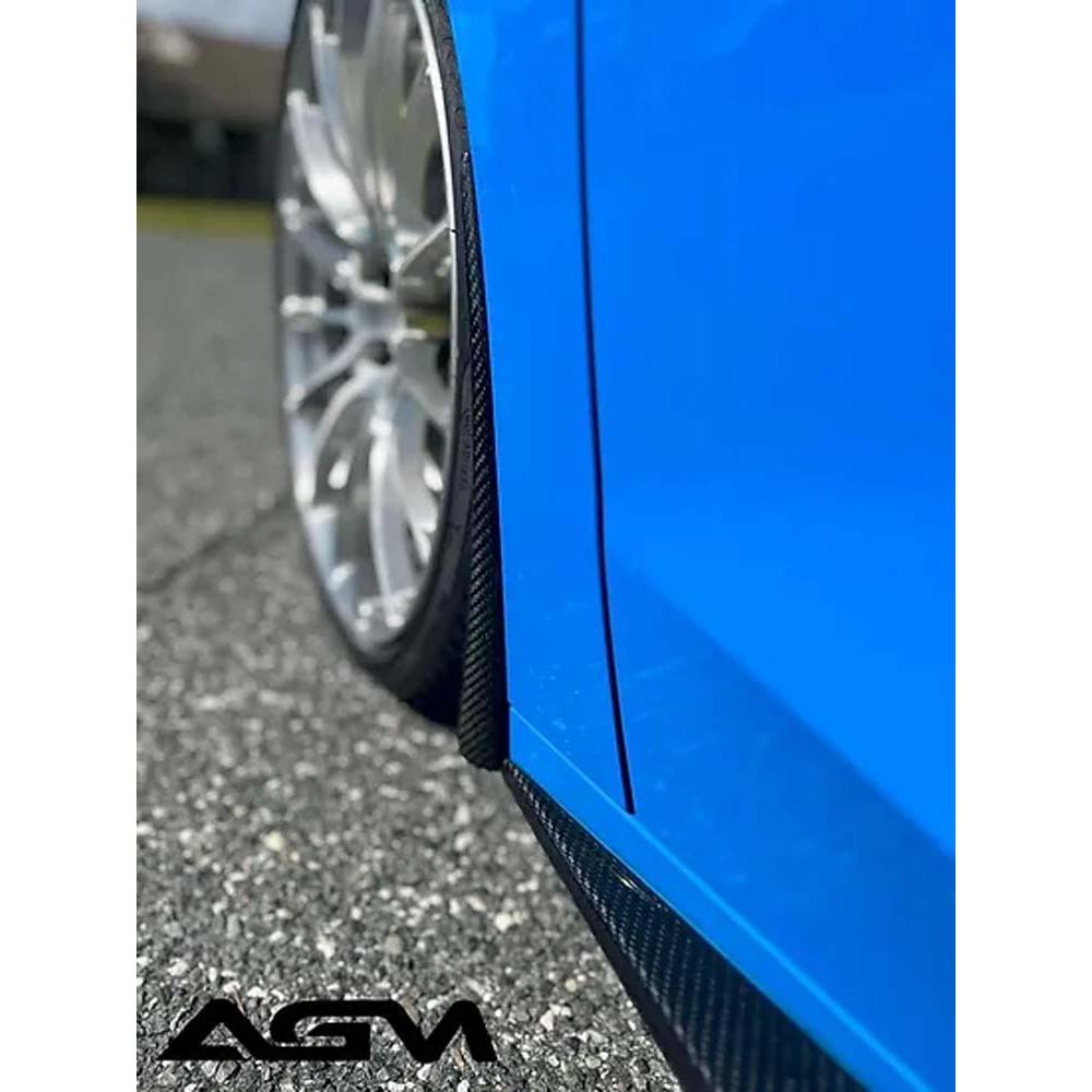 C8 Corvette AGM Carbon Fiber Extended Splash Guards