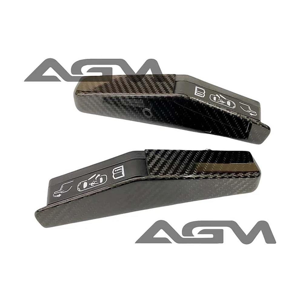 C8 Corvette AGM Corvette Carbon Fiber Emergency Door Release Covers