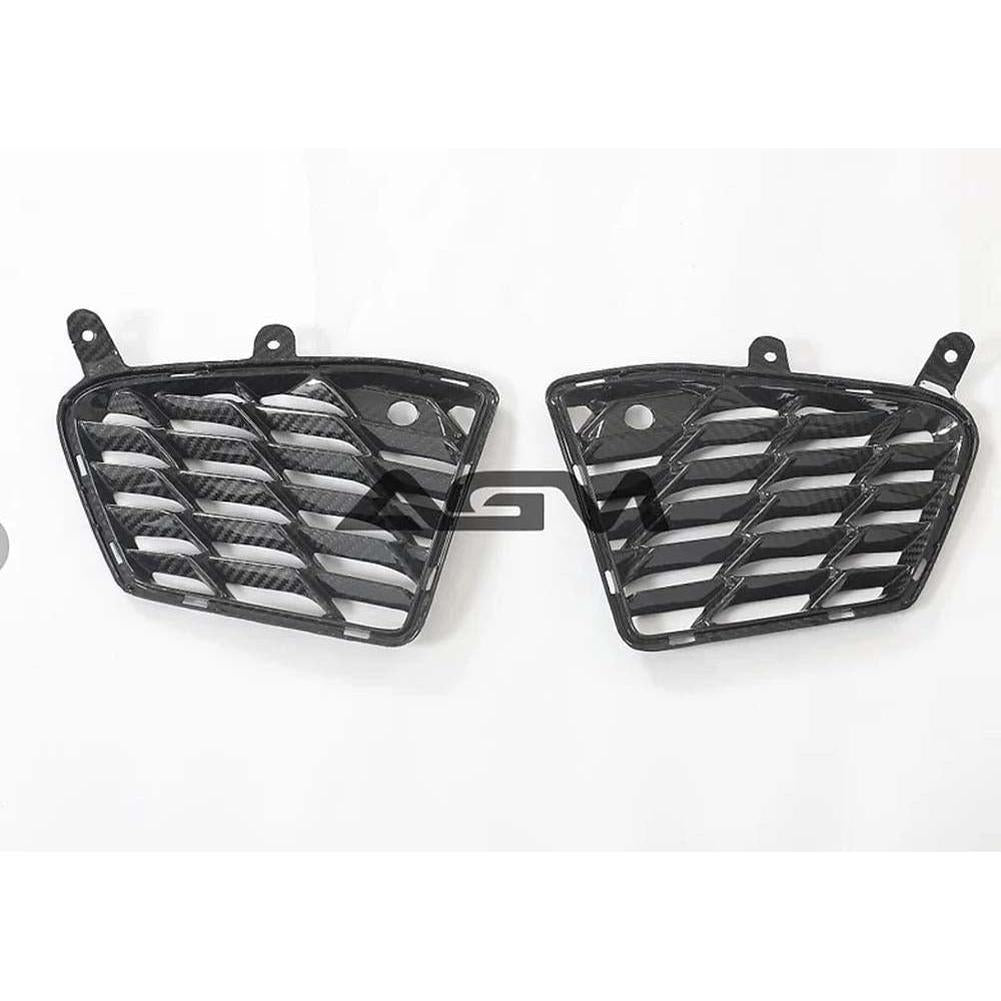 C8 Corvette AGM Carbon Fiber Rear Grille Inserts