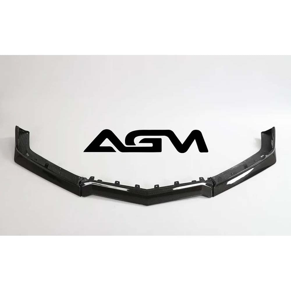 C8 Corvette Z06 AGM Visible Carbon Fiber Z07 Front Splitter With Canards(3pcs)