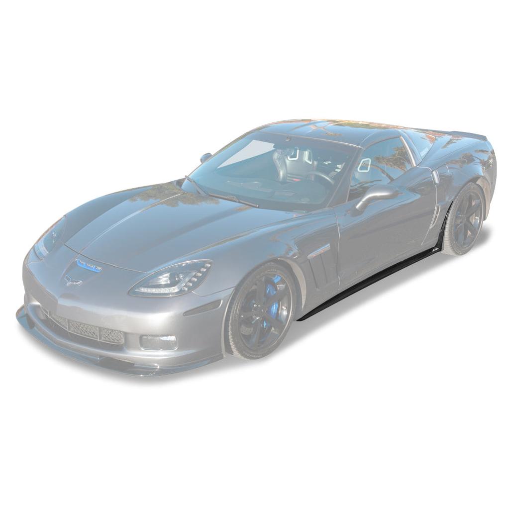 C6 Corvette Side Skirts Rocker Panels : 2006-2013 Grand Sport / Z06 / ZR1