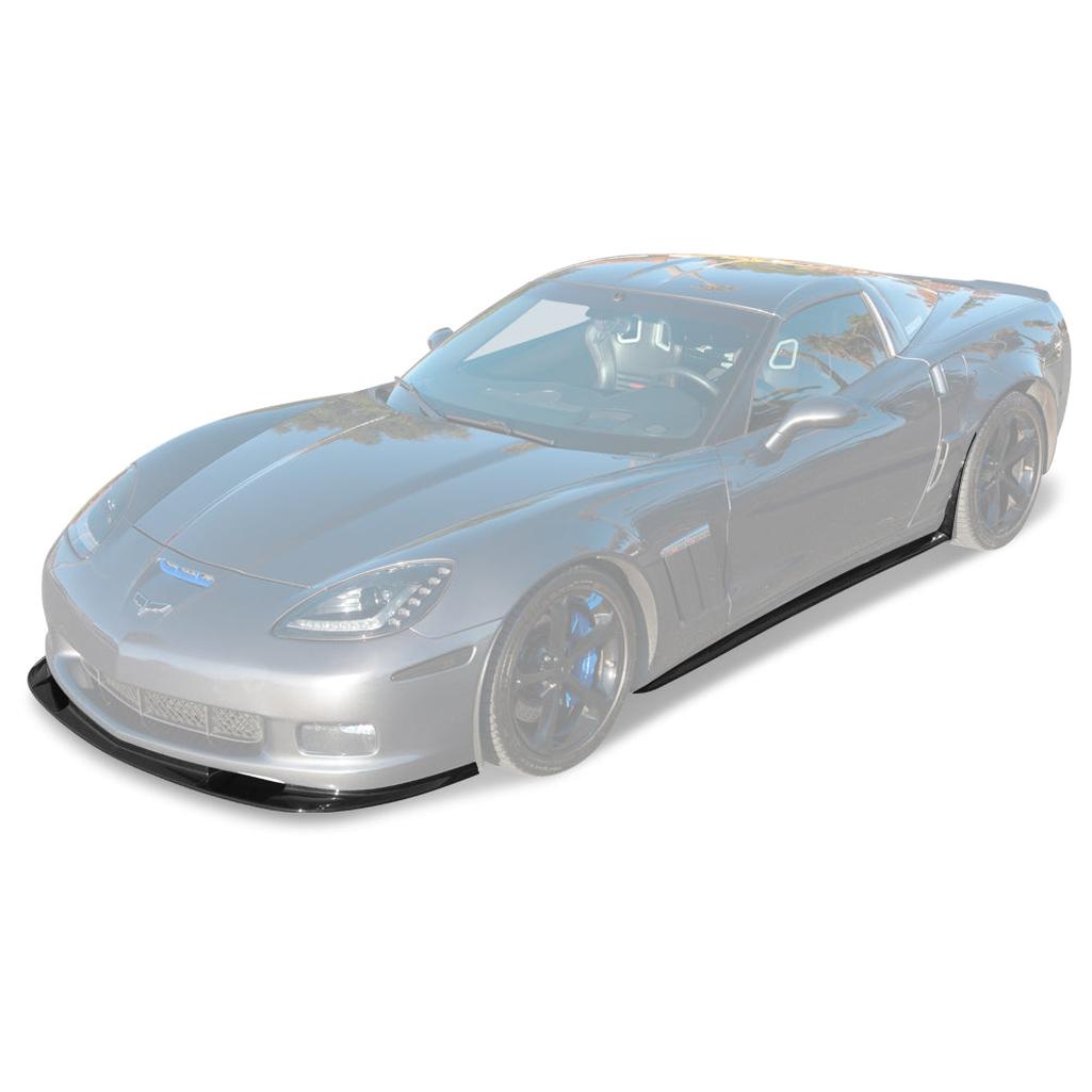 Corvette C6 Grand Sport / Z06 Front Splitter Lip & Side Skirts Rocker Panels : 2006-2013 C6 Z06, Grand Sport, ZR1
