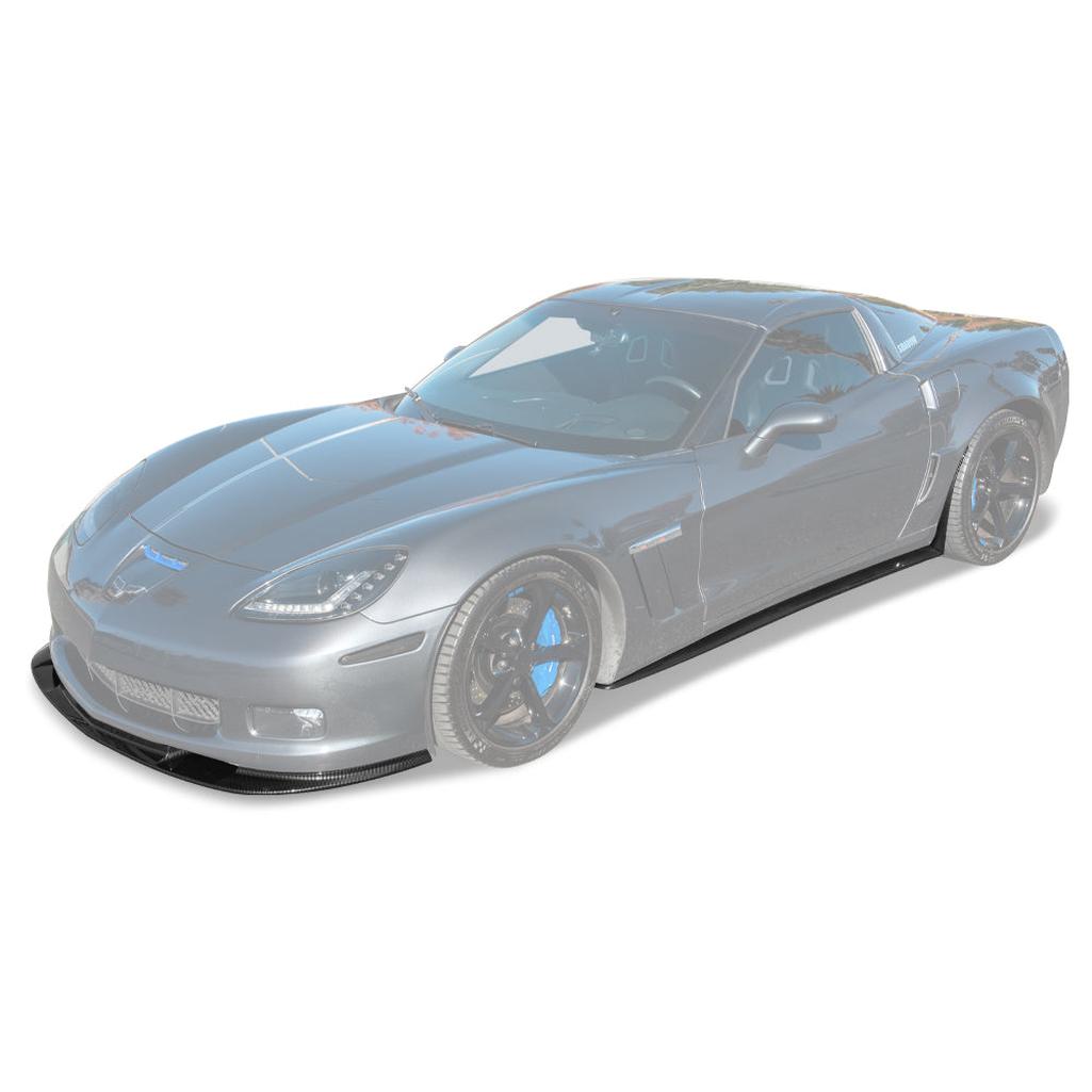 Corvette C6 Grand Sport / Z06 Front Splitter Lip & Side Skirts Rocker Panels : 2006-2013 C6 Z06, Grand Sport, ZR1