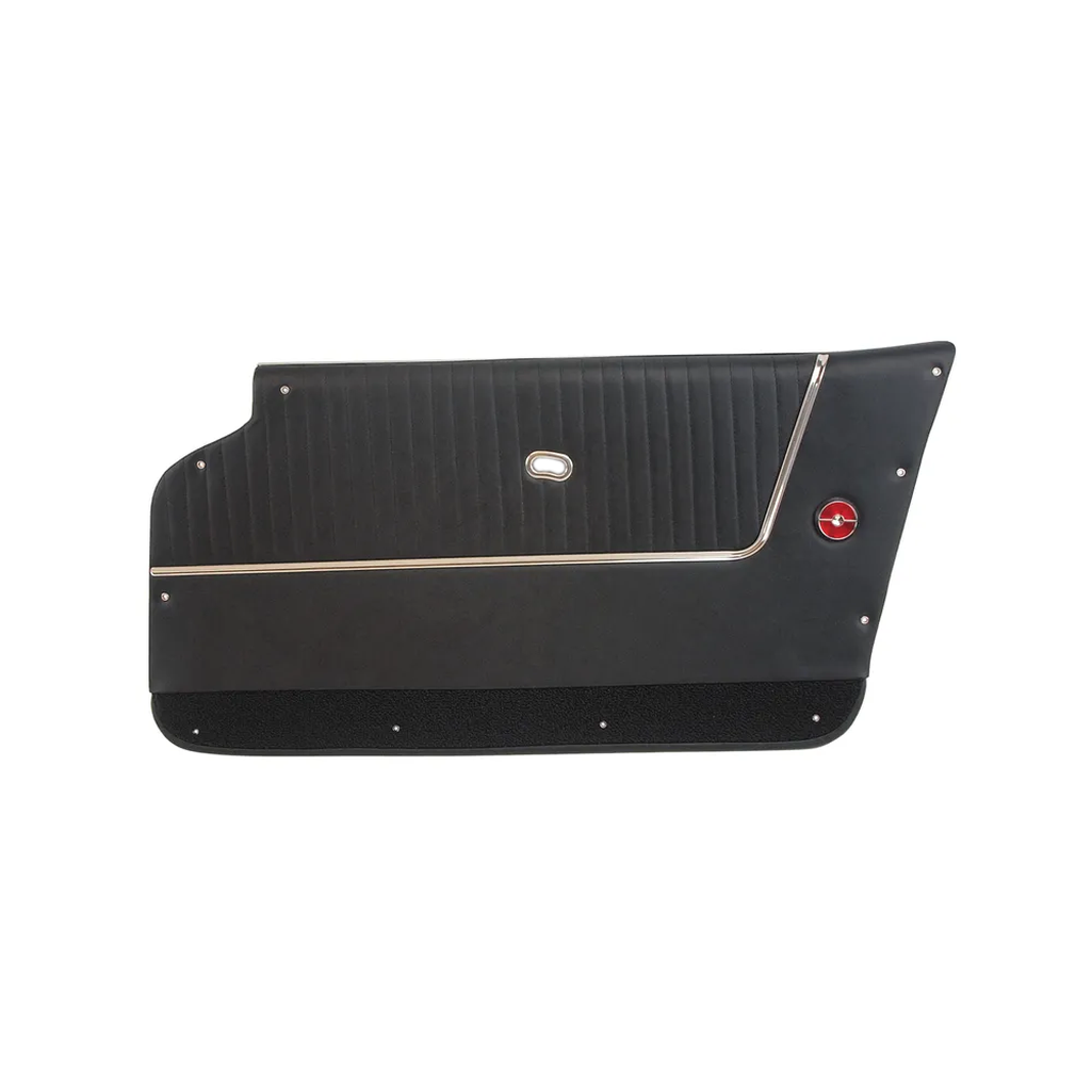C2 1963-1964 Corvette Door Panels Leather W/Carpet - Convertible - W/Trim