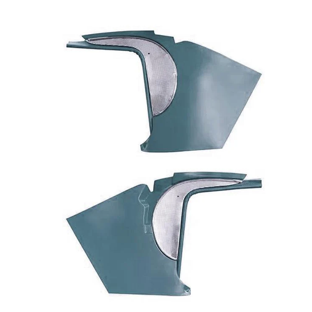 C1 1961 Corvette Deluxe Kick Panels W/Metal Insert & Trim