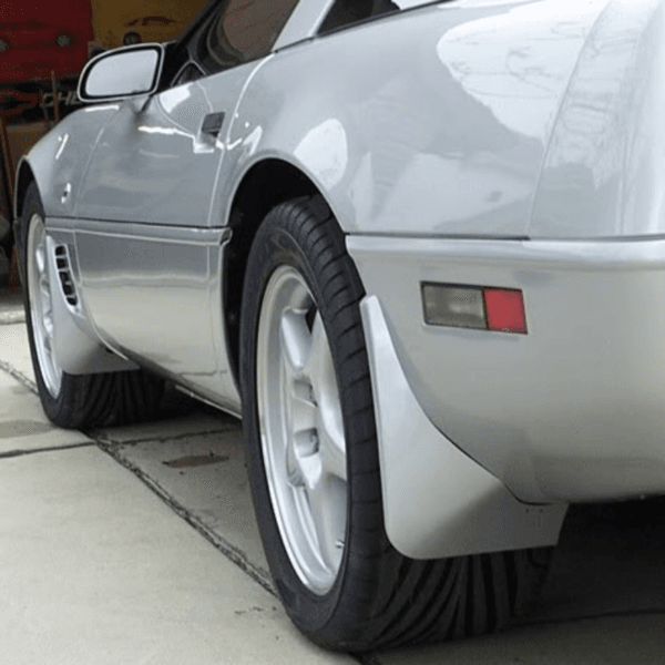 C4 Corvette Molded Splash Guards : Unpainted