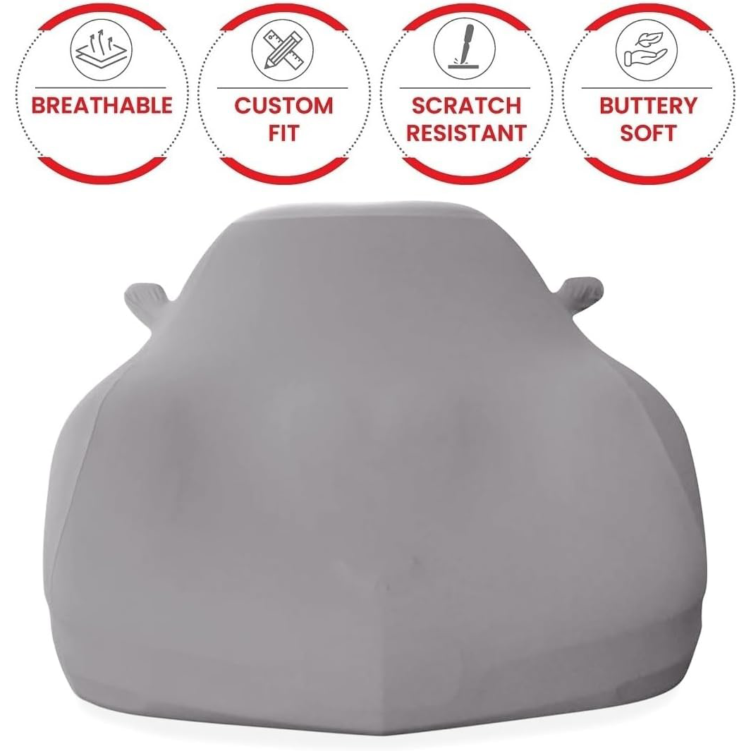 Corvette Ultraguard Stretch Satin Car Cover - Silver - Indoor : 1984-1996 C4