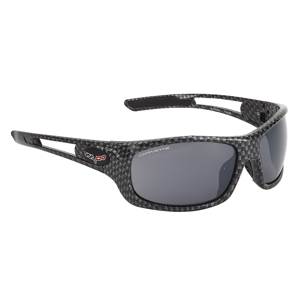 Corvette Sunglasses - Full Frame Carbon Fiber : C6 Logo