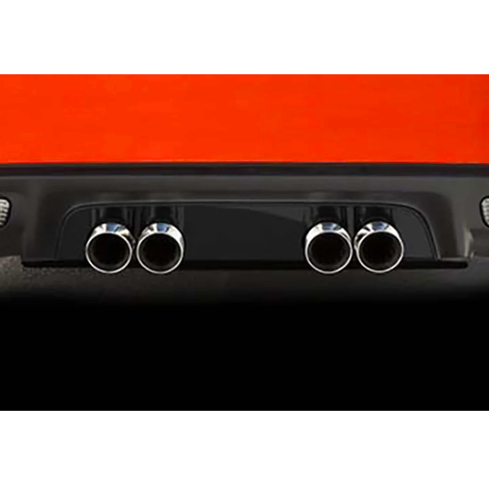 C6 Corvette Exhaust Port Filler Panel - Black Stealth Stainless Steel for Stock Exhaust Only (Non NPP) : 2008-2013 C6