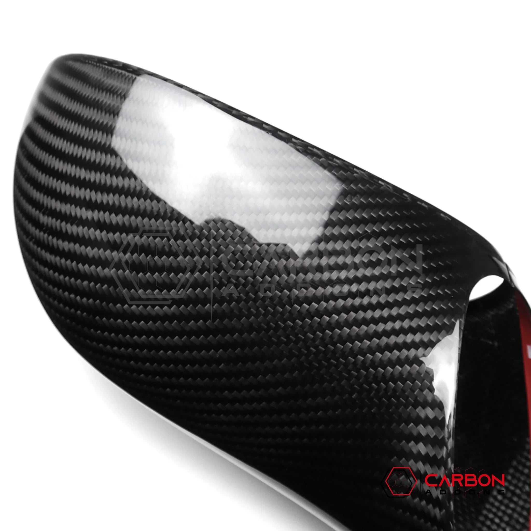 C6 Corvette (2005–2013) Real Carbon Fiber Side Mirror Cap Covers – Fits Stingray, Z06, Grand Sport & ZR1